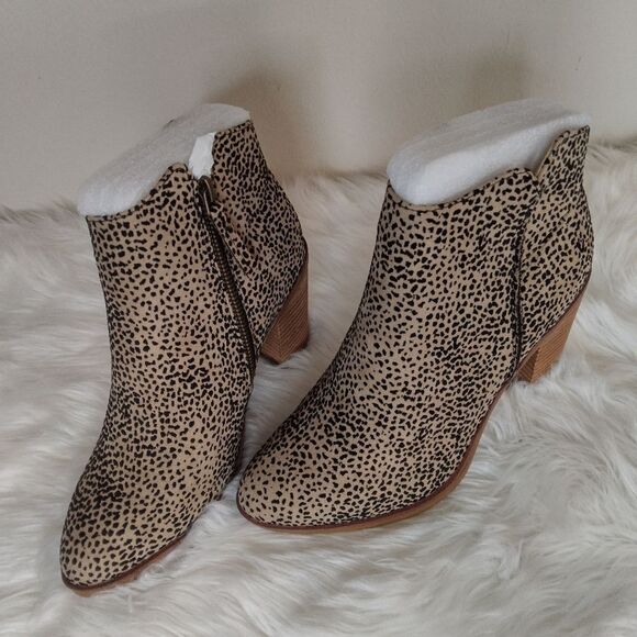 New Mia Eric Tracer cheetah boots cream/black size 6 - Picture 7 of 16